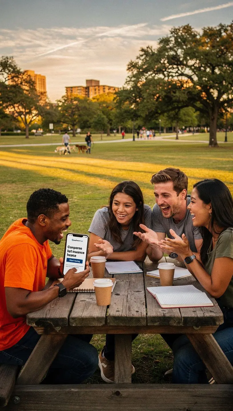 Grafika przedstawiająca różne polisy ubezpieczeniowe samochodów