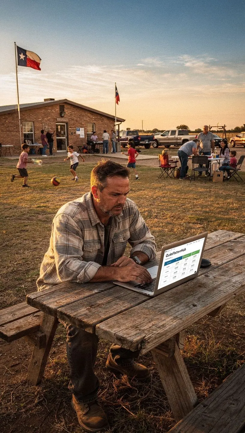 Osoba korzystająca z kalkulatora ubezpieczeń samochodowych