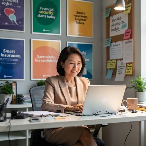 Osoba analizująca różne opcje ubezpieczenia na smartfonie